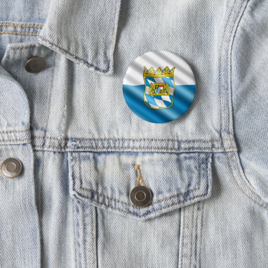 Beieren vlag ronde button 5,7 cm (In situ)
