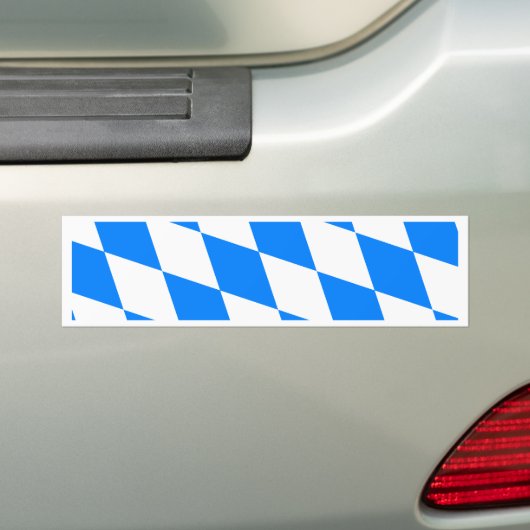 Beieren - vlag van hoge kwaliteit bumpersticker (Op auto)