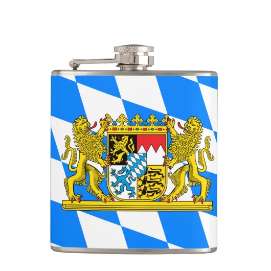 Beieren wapenschild heupfles (Voorkant)