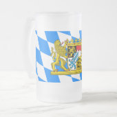 Beieren wapenschild matglas bierpul (Voorkant links)
