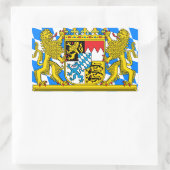 Beieren wapenschild rechthoekige sticker (Tas)