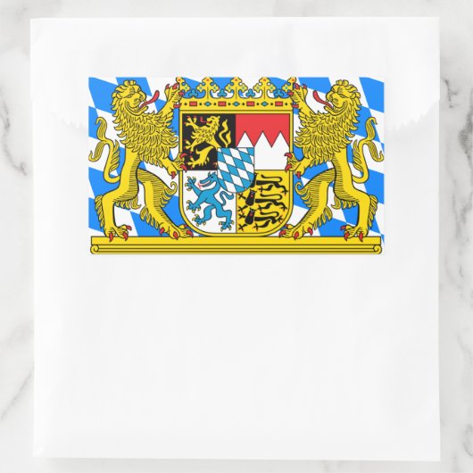 Beieren wapenschild rechthoekige sticker (Tas)