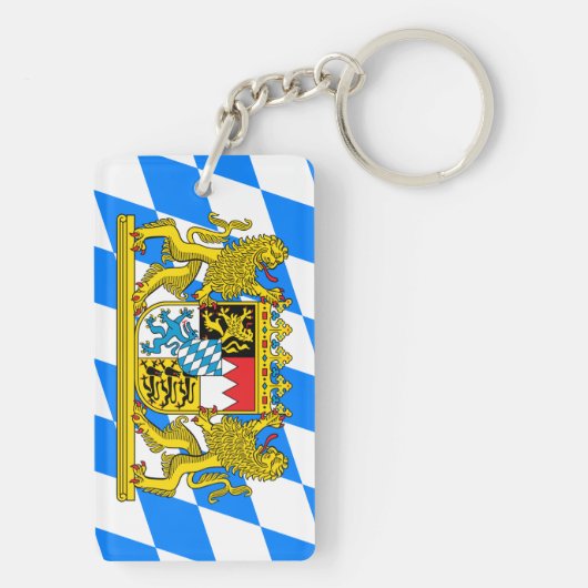 Beieren wapenschild sleutelhanger (achterkant)