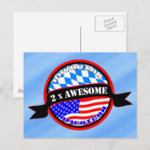 Beiers Amerikaans 2x Geweldige design Briefkaart (Voorkant / Achterkant)