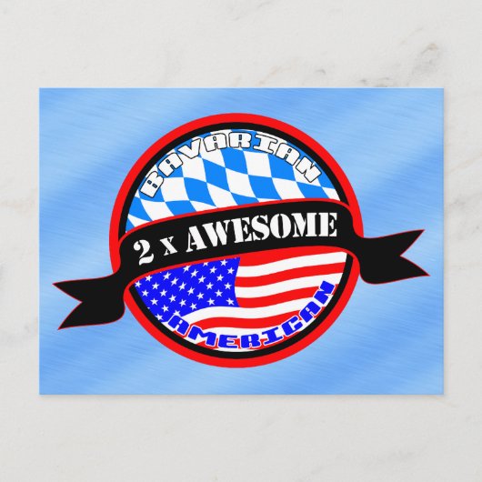 Beiers Amerikaans 2x Geweldige design Briefkaart (Voorkant)