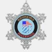 Beiers-Amerikaans Ornament voor kerstbomen met ste (Voorkant)