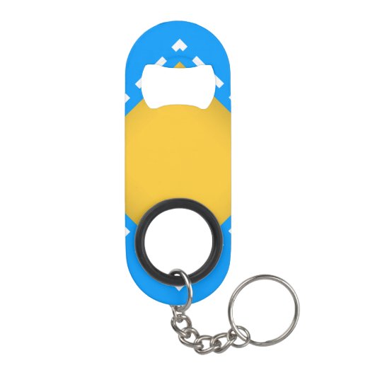 Beiers blauw mini flessenopener (Achterkant)