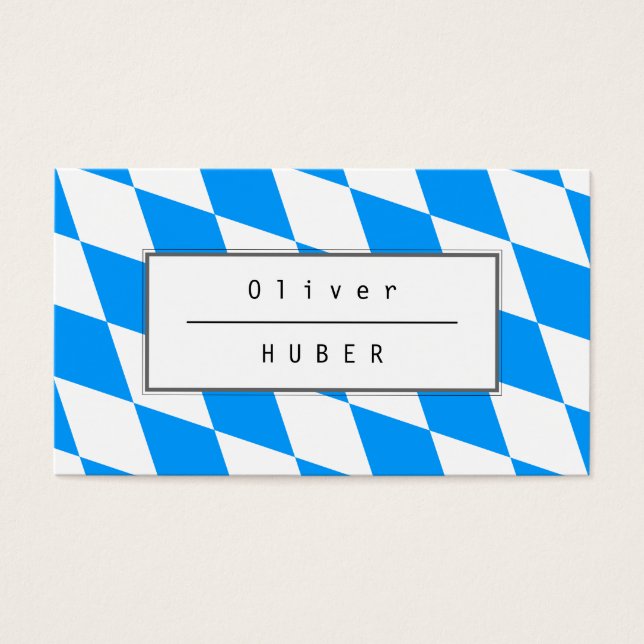 Beiers Blauw Visitekaartjes (Voorkant)
