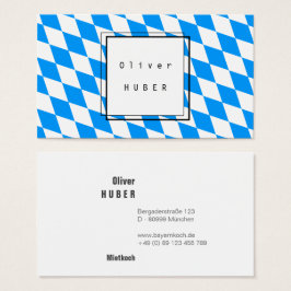 Beiers blauw visitekaartjes