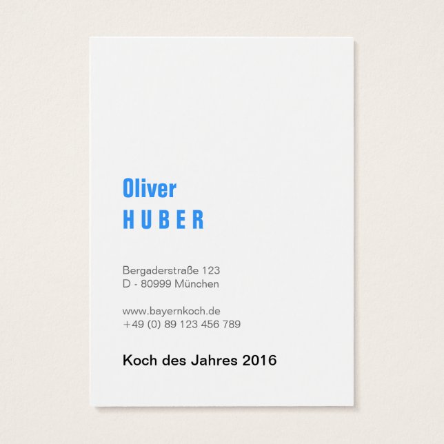 Beiers Blauw Visitekaartjes (Achterkant)