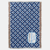 Beiers blauw wit deken (Voorkant Verticaal)