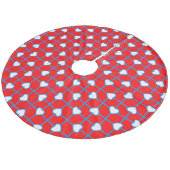 Beiers Fleece Kerstboom Rok (Gekanteld)