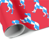 Beiers groot hond patroon cadeaupapier (Rol Hoek)