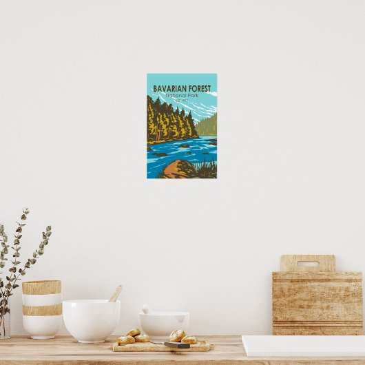 Beiers Nationaal Park Duitsland  Poster (Keuken)