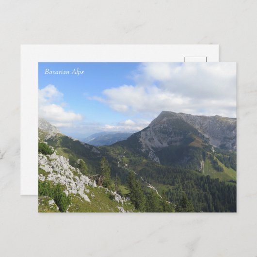 Beierse Alpen Briefkaart (Voorkant / Achterkant)