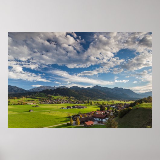Beierse alpiene landschap poster (Voorkant)