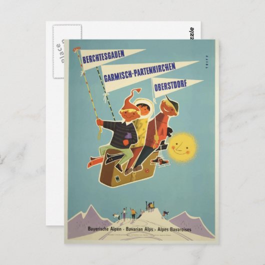  Beierse Alps Berchtesgaden Duitsland Briefkaart (Voorkant / Achterkant)