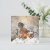 Beierse bergheuvel, kunst bedankkaart (Staand voorkant)