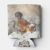 Beierse bergheuvel, kunst blikjeskoeler (Achterkant)