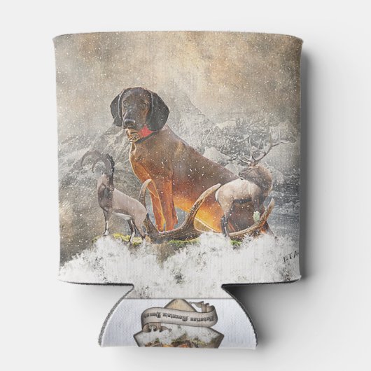 Beierse bergheuvel, kunst blikjeskoeler (Achterkant)