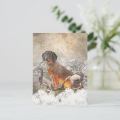 Beierse bergheuvel, kunst briefkaart (Staand voorkant)