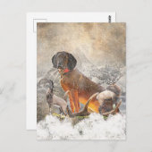 Beierse bergheuvel, kunst briefkaart (Voorkant / Achterkant)