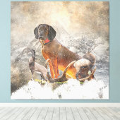 Beierse bergheuvel, kunst canvas afdruk (Insitu (Houten vloer))