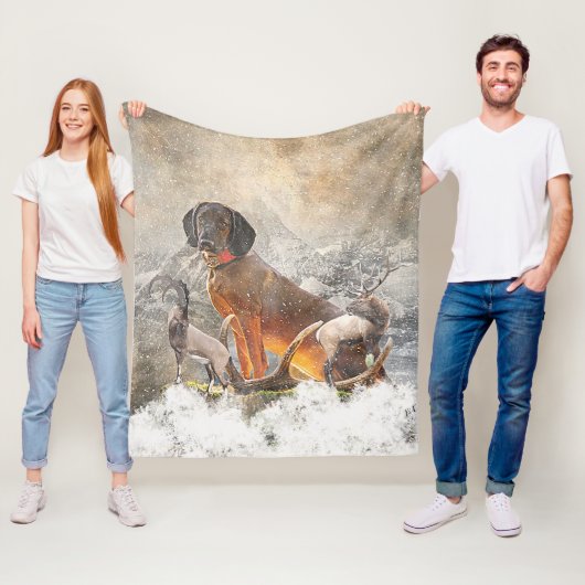 Beierse bergheuvel, kunst fleece deken (In situ)