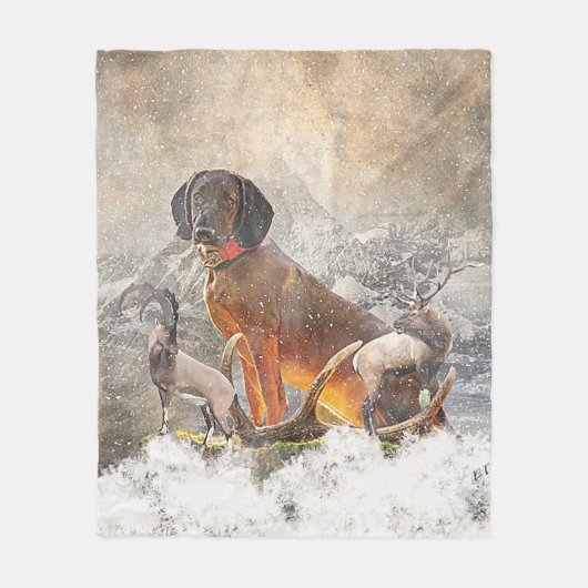 Beierse bergheuvel, kunst fleece deken (Voorkant)