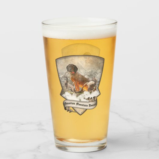 Beierse bergheuvel, kunst glas (Achterkant gevuld)