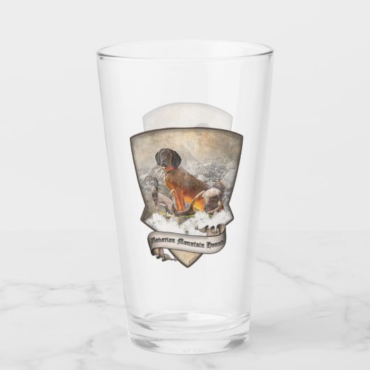 Beierse bergheuvel, kunst glas (Voorkant)