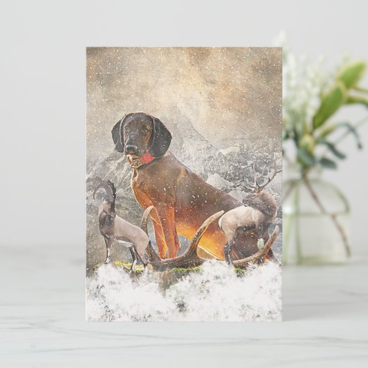 Beierse bergheuvel, kunst kaart (Staand voorkant)