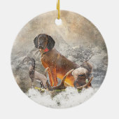 Beierse bergheuvel, kunst keramisch ornament (Achterkant)