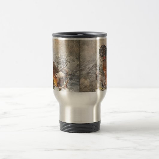 Beierse bergheuvel, kunst reisbeker (Center)