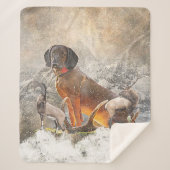 Beierse bergheuvel, kunst sherpa deken (Voorkant)