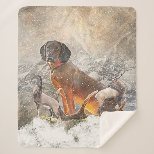 Beierse bergheuvel, kunst sherpa deken (Voorkant)