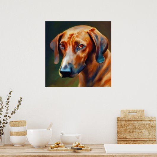 Beierse berghond - portret van de hond poster (Keuken)