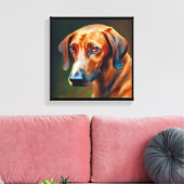 Beierse Bergzweepound - Hond Portret Canvas Afdruk (Insitu (Woonkamer))