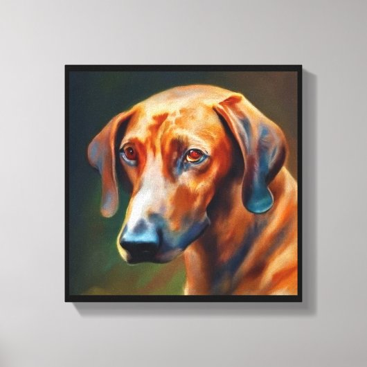 Beierse Bergzweepound - Hond Portret Canvas Afdruk (Voorkant)