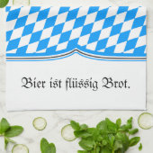 Beierse Blau Wit Theedoek (Gevouwen)