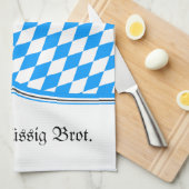 Beierse Blau Wit Theedoek (Quarter Fold)