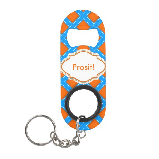 Beierse blauw mini flessenopener (Voorkant)