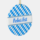 Beierse Blauw Witte Keramisch Ornament (Rechts)