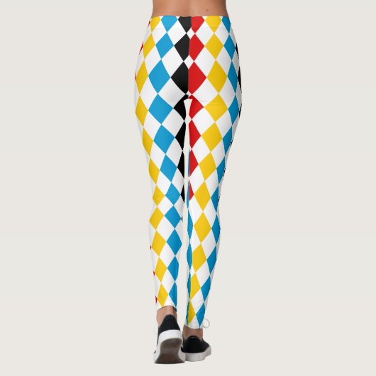 Beierse en Duitse vlagkleppen Oktoberfest Leggings (Achterkant)