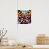 Beierse Festival Poster met Applaus bij Schemering (Keuken)