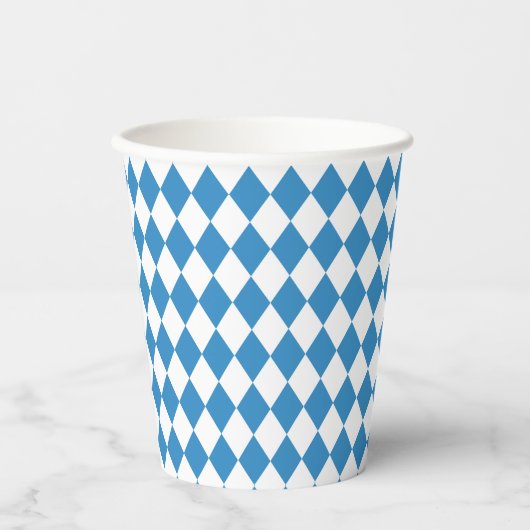 Beierse geometrische patronen voor Oktoberfest Papieren Bekers (Voorkant)