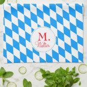 Beierse hombuses monogrammen keukenhanddoek (Gevouwen)