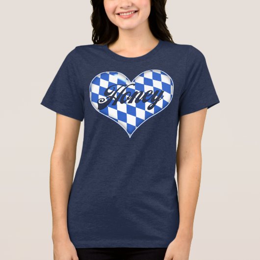 Beierse Honing Tri-Blend Shirt (Voorkant)
