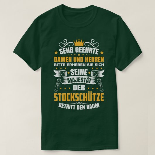 Beierse krullende majesteit krulling t-shirt (Design voorkant)