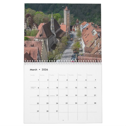 Beierse landschappen kalender (Mar 2026)
